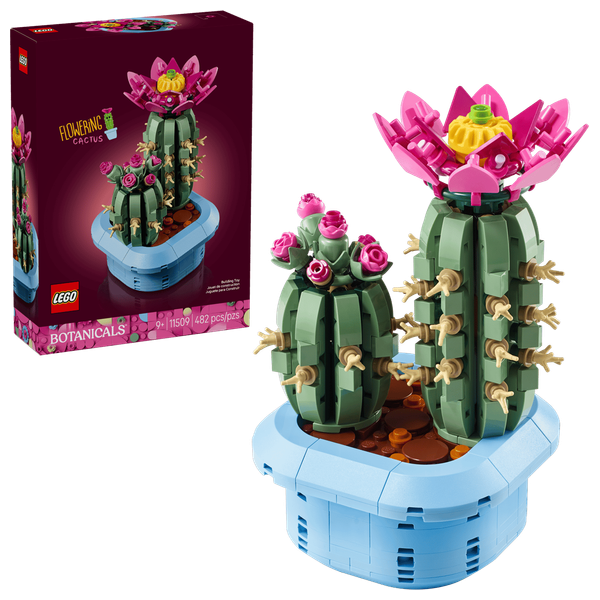  LEGO Botanicals Blooming Cactus 11509 - Plant Model - 482 Pieces 