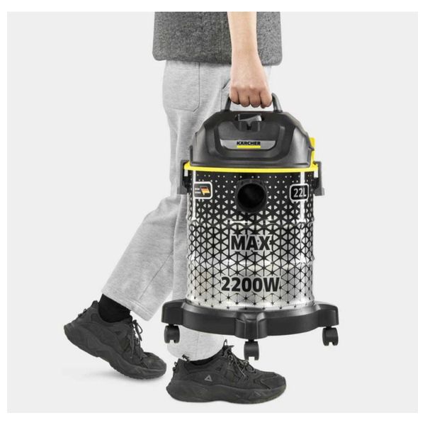 مكنسة كارشر كهربائية اسطوانية - 2200 واط - 22لتر- اسود