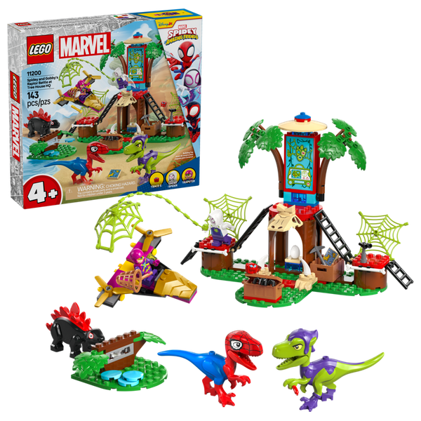  LEGO Marvel Spidey Battle: Spidey and Gobie in the Treehouse 11200 - 143 Pieces for Kids 