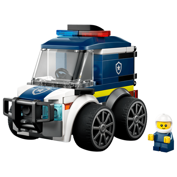  لعبة ليغو سيتي رايدز شاحنة الشرطة 60481 - مجسم سيارة شرطة صغيرة مع شخصية - 71 قطعة 