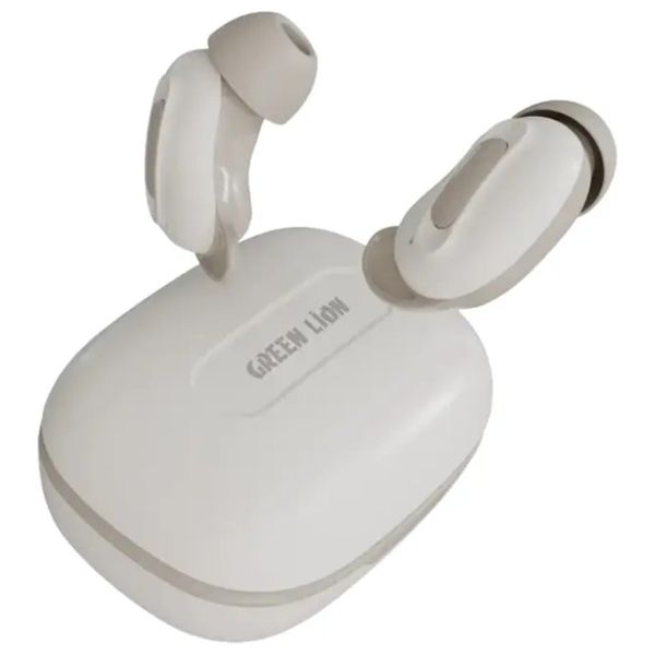 Green Lion In-Ear Headphones - Wireless (TWS) - Bluetooth V5.4 - Noise Cancellation - Beige