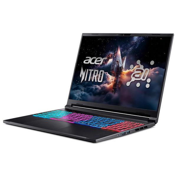  Acer Laptop 16-Inch - Nitro V16S ANV-16S-71-97BE - Core 9-270H - 16GB/1TB SSD - RTX 5070 8G - Obsidian Black - DOS 