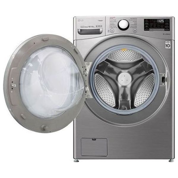  LG WDV1901SRV - 18/10Kg - 1400RPM - Front Loading Washing Machine & Dryer - Silver 