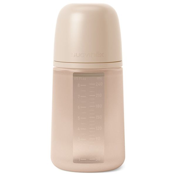 Suavinex Feeding Bottle - 240ML - Pink - 3 months and above