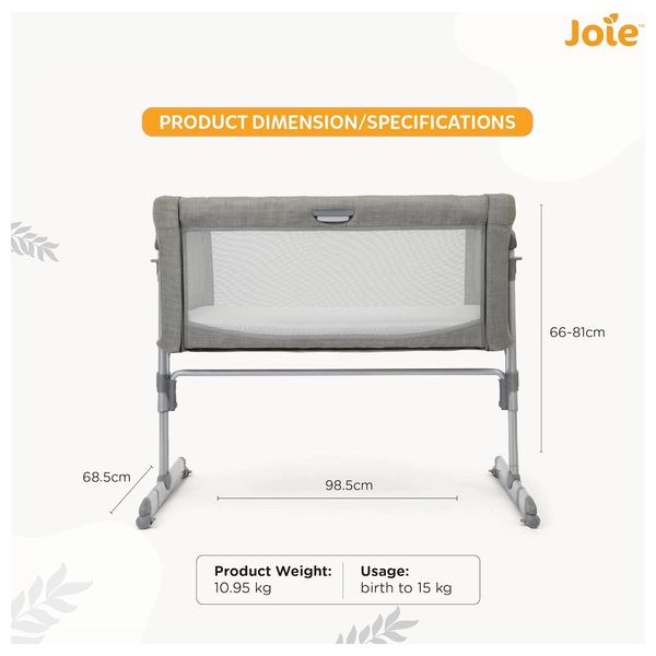  Joey Sliding Side Bed for Toddlers - Grey 