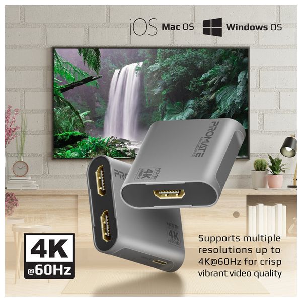  موزع اتش دي ام اي بروميت - 60 هيرتز - 4k - اسود 