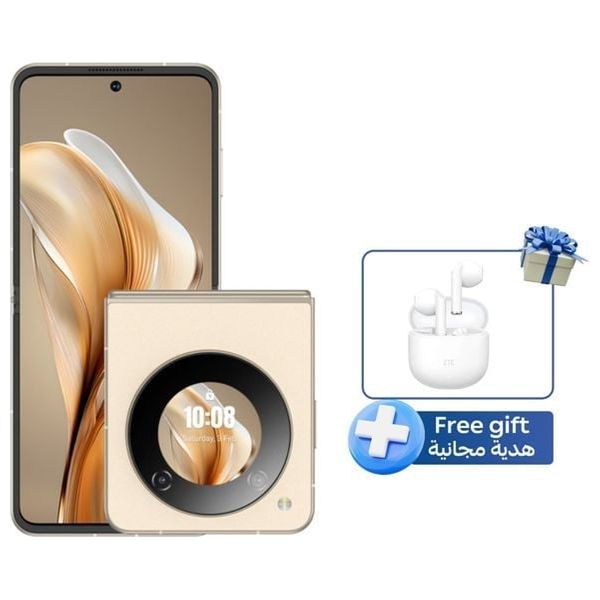 ZTE Nubia Flip 5G -  6.9-inch, OLED - 256/8GB - Qualcomm Snapdragon 7 - 4310 mAh, 33W + ZTE buds2