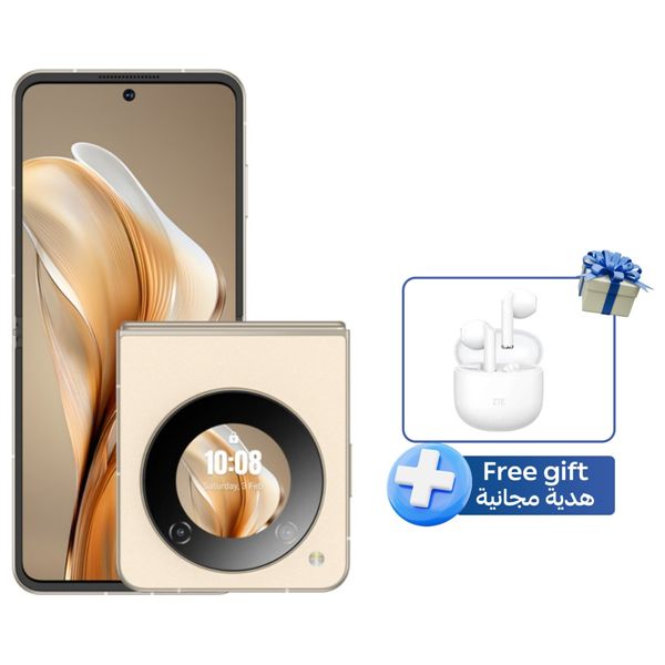 ZTE Nubia Flip 5G -  6.9-inch, OLED - 256/8GB - Qualcomm Snapdragon 7 - 4310 mAh, 33W + ZTE buds2