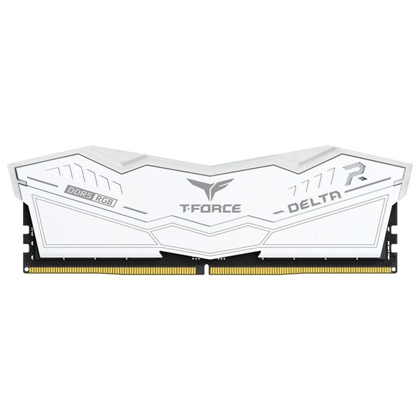  T-Force Delta DDR5 Memory - 32GB (2x16GB) - 6000MHz CL38 - RGB - White 