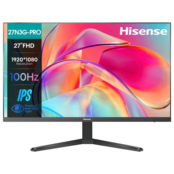 Hisense 27-inch Computer Monitor - N3G-PRO Series - 5ms Response Time - 100Hz - FHD 
