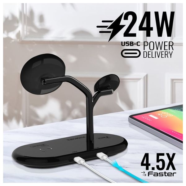  Promate Wireless Charger - 57W - MagSafe - Black 