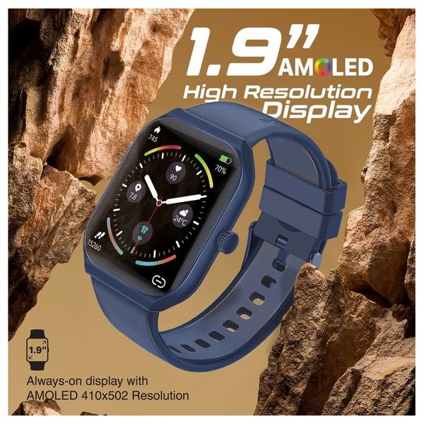  Promate Smartwatch - Bluetooth Connectivity - 1.78-inch AMOLED - 220mAh - Blue 