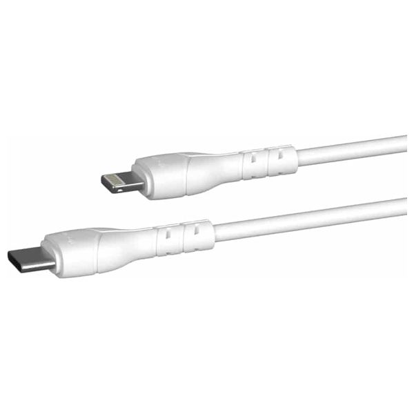  كيبل شحن ديفيا - لايتينغ  الى يو اس بي سي -  شحن سريع 27 واط - 1 متر - أبيض 