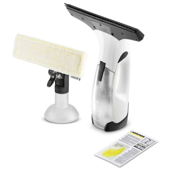 مكنسة زجاج كارشر كهربائية بخارية - ابيض