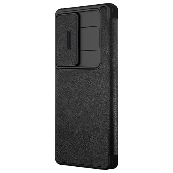  Nillkin 3949 Case - Samsung Galaxy S25 Ultra - Genuine Leather - Lens Cover - Card Holder - Black 