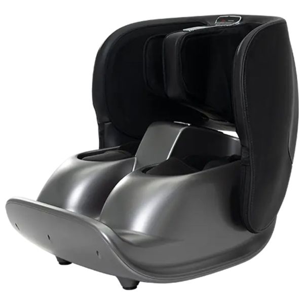  Borodo Lifestyle Foot Massager - Foldable - Smart Heat - 3 Intensity Levels - PU Leather - Gray 