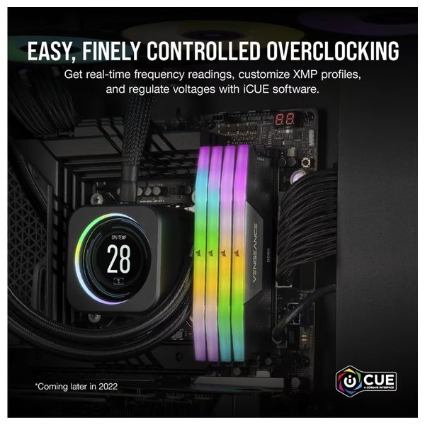  Corsair Vengeance DDR5 Memory - 64GB (2x32GB) - 6000MHz CL38 - RGB - Black 