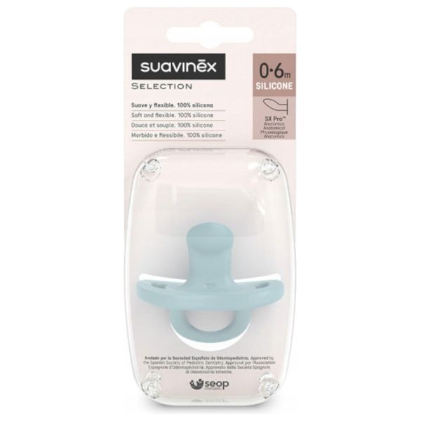  Suavinex Baby Pacifier - 0-6M - Blue 