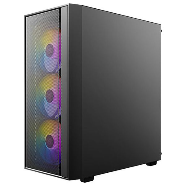  ANTEC Computer Case - 4mm Tempered Glass - 4 x 120mm Fans - Supports ATX/Micro-ATX/Mini-ITX, USB 3.0/2.0 Ports, and HD Audio - Black 