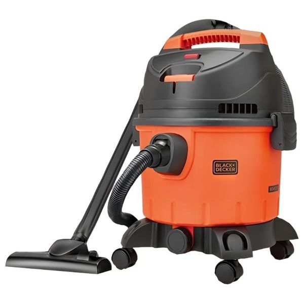  Black & Decker Wet & Dry Vacuum Cleaner - 1200 Watts - 10 Liter Capacity - HEPA Filter - Orange 