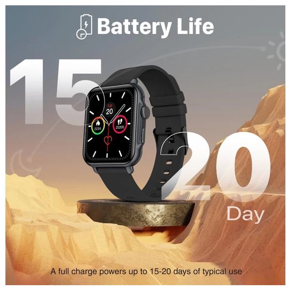 ساعة ذكية بروميت - اتصال بلوتوث - شاشة 1.8 انج - عمر البطارية 15-20 يوم - 260 مللي أمبير - كرافيت