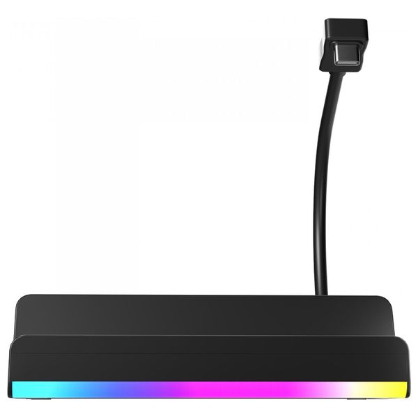  Porodo Steam Deck  - 100W Power - Gigabit Internet - RGB Lighting - Black 