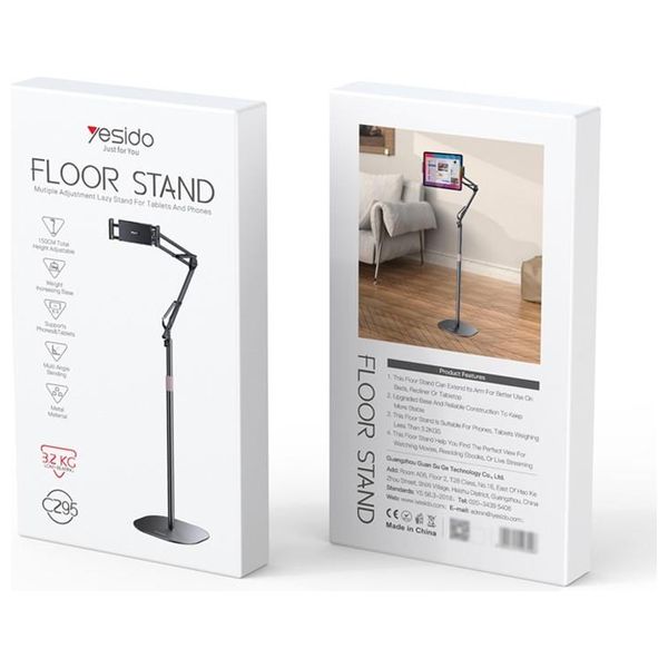  YESIDO 2-in-1 Stand for Phones and Tablets - 150cm - Black 