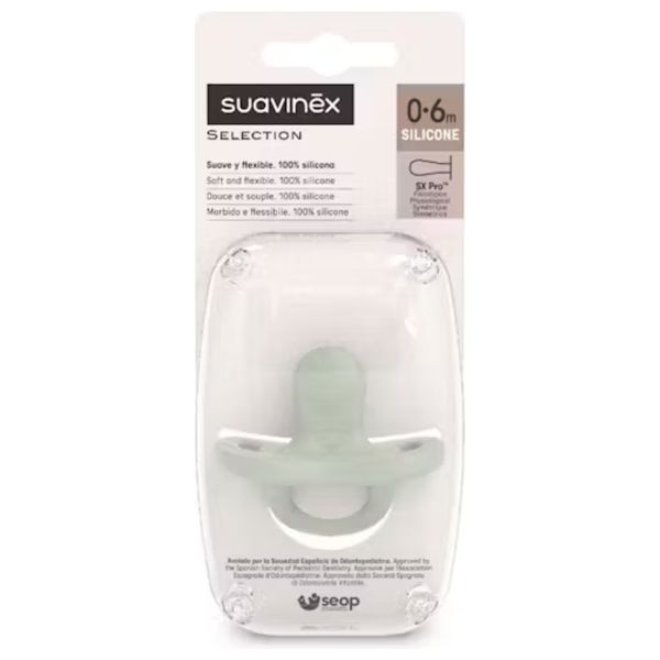  Suavinex Baby Pacifier - 0-6M - Green 