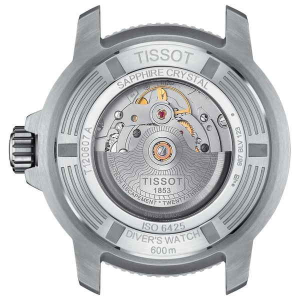 Tissot Watch T1206071104101For Men - Analog Display, Stainless Steel Band - Silver