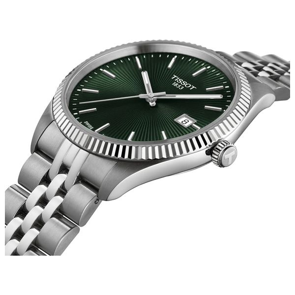 Tissot Watch T1564101109100 For Men - Analog Display, Stainless Steel Band - Silver