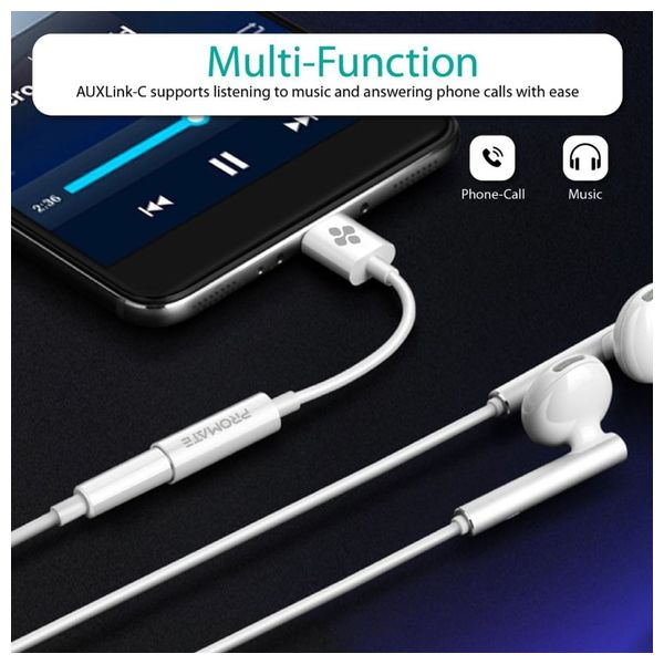  محول ابروميت - يو اس بي سي  الى اواكس - 12 سم - ابيض 