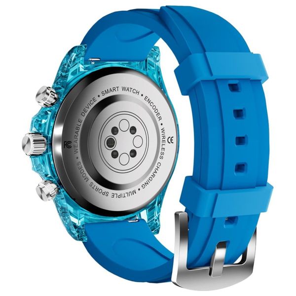  ساعة ذكية بورودو - شاشة 1.43 انج ، اموليد - ذاكرة 128MB - بطارية 260 مللي امبير - أزرق 