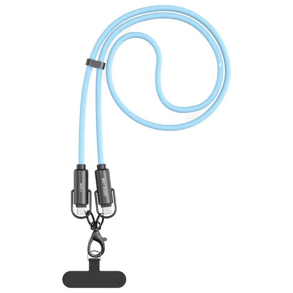 كيبل جرين ليون - يو اس بي سي  إلى يو اس بي سي - قوة 60 واط - 120 سم - أزرق