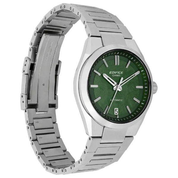  Casio Edifice Men’s Watch EFK-100D-3ADR - Mechanical Automatic, Analog Display, Stainless Steel Strap - Silver 
