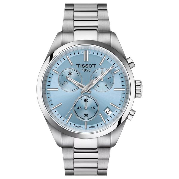 Tissot Watch T1504171135100 For Men - Analog Display, Stainless Steel Band - Silver