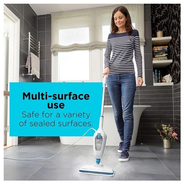  Black & Decker  Steam Vacuum Mop - 1300 W - 380 ml - White 