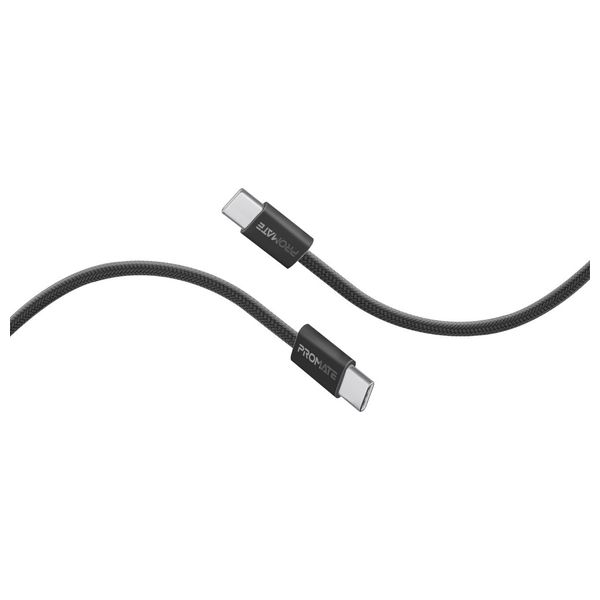  Promate USB-C to USB-C Charging Cable - 60W - 1.2m - Black 