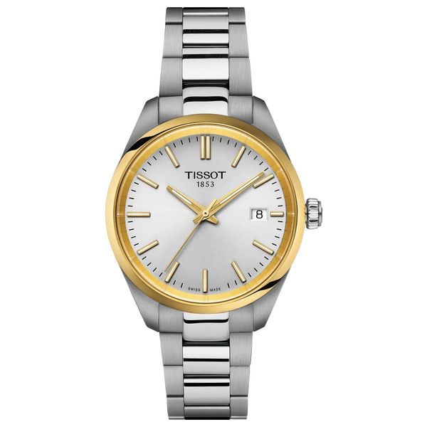  Tissot Watch T1502102103100 For Women - Analog Display, Stainless Steel Band - Silver 