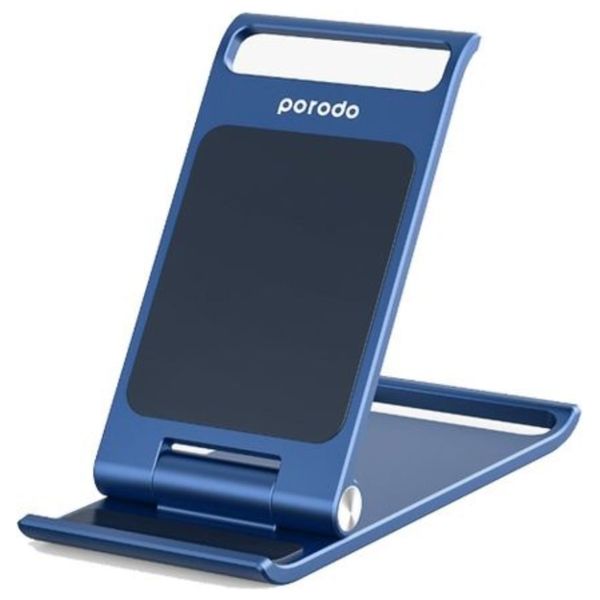 Borodo Mobile Phone Holder - Foldable Aluminum Alloy - Up to 13 inches - Blue