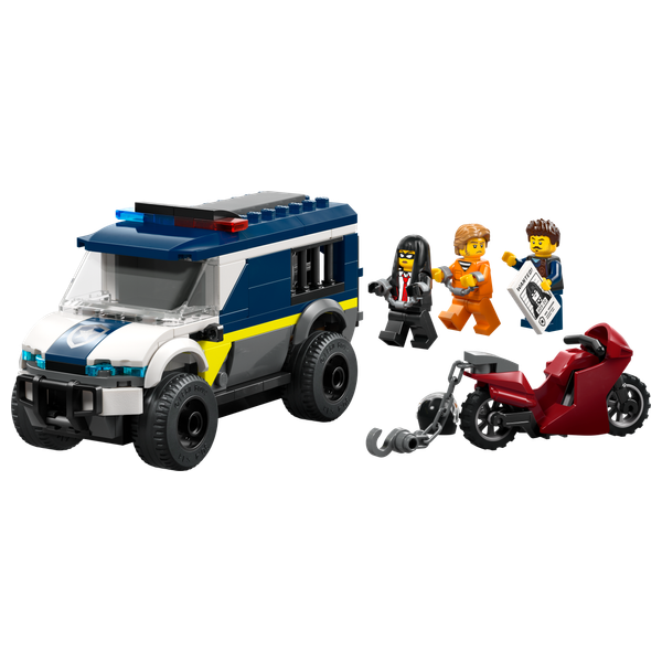  لعبة ليغو سيتي شاحنة نقل السجناء للشرطة 60479 - مجسم مركبة شرطة مع شخصيات - 198 قطعة 