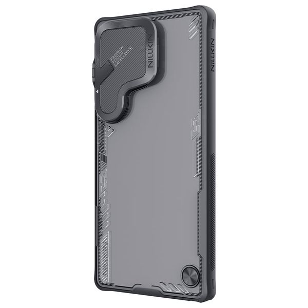  كفر نيلكن 3885 - سامسونج جالاكسي S25 ألترا - مقاوم للاصفرار وحامل مدمج - أسود 