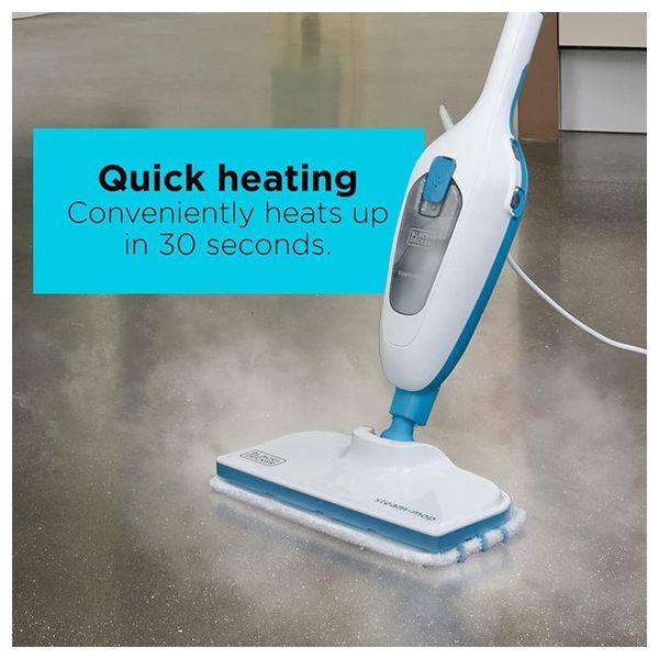  Black & Decker  Steam Vacuum Mop - 1300 W - 380 ml - White 