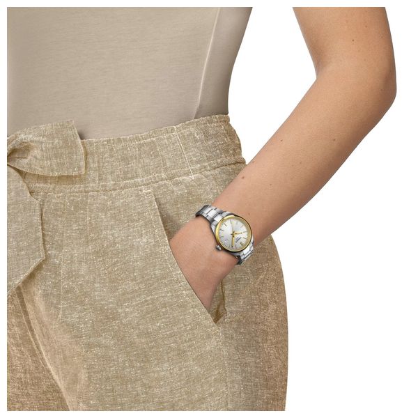  Tissot Watch T1502102103100 For Women - Analog Display, Stainless Steel Band - Silver 