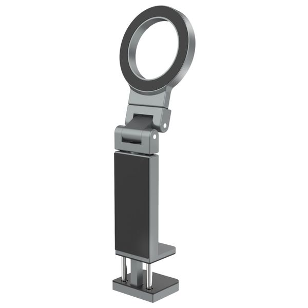  MacSafe Porodo Phone Holder - Magnetic Desk Mount - 360° Rotation - Foldable - Black 