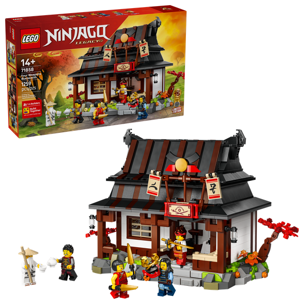  لعبة ليغو نينجاغو 71858 - مجسم متجر نينجا - 1259 قطعة 