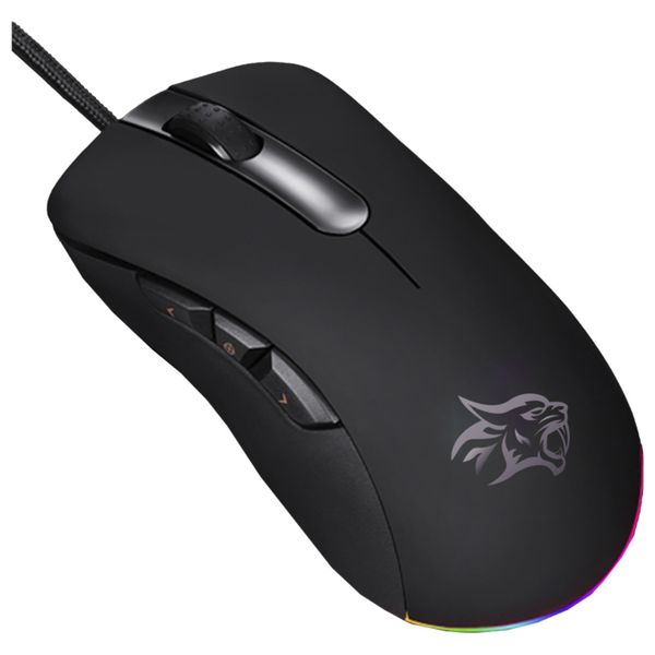  ماوس العاب سلكي بورودو - دقة 16000DPI - ار جي بي - أسود 