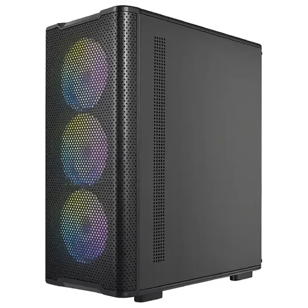  Antec Gaming PC Case - Steel Chassis, 4 x 120mm ARGB Fans - Black 