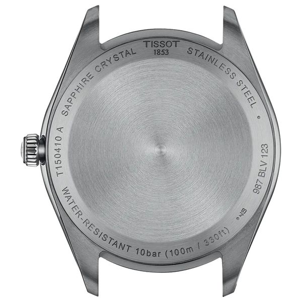 Tissot Watch T1504101104100 For Men - Analog Display, Stainless Steel Band - Silver