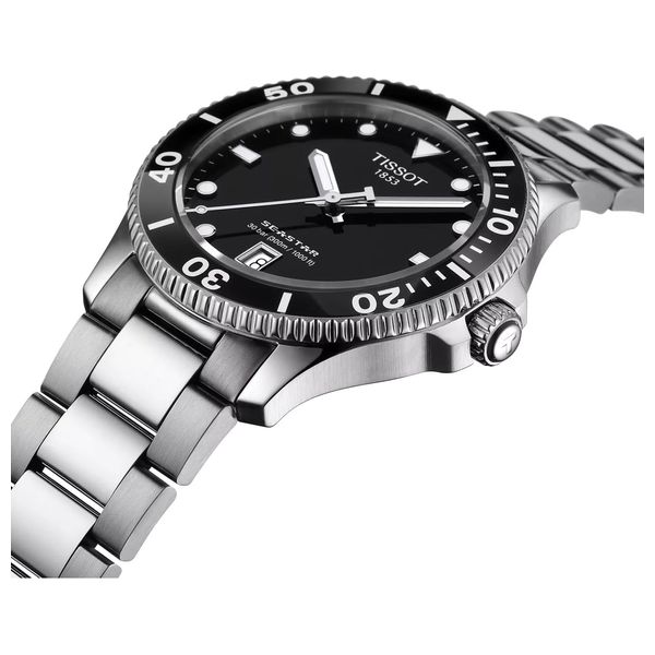  ساعة تيسوت للرجال T1204101105100 - عرض بعقارب, سوار من ستانلس ستيل - سلفر 