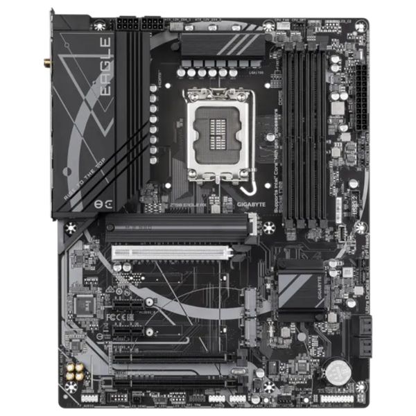  Gigabyte Z790 Eagle AX Motherboard - LGA1700 - Dual-Channel DDR5 - M.2 PCIe 4.0 Slots - PCIe 5.0 - 2.5 Gigabit Networking - Wi-Fi 6E 